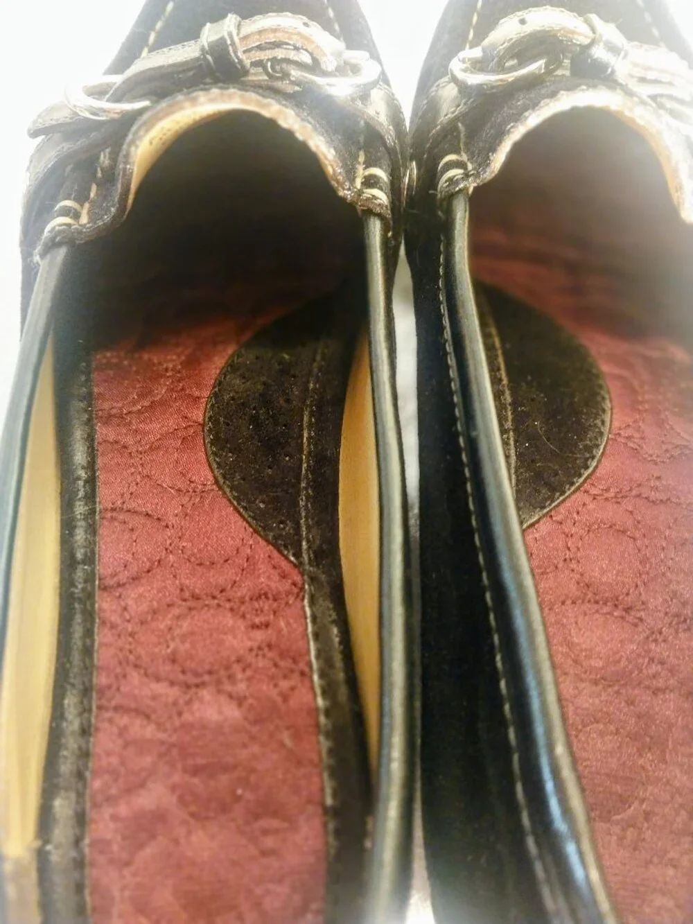 NWOT COACH Jillian Black Suede 6M Driving Shoes A232355